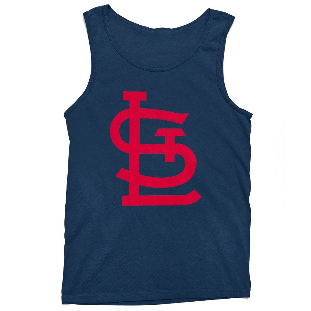 NEW St Louis Cardinals STL Monogram Logo Tank Top NAVY